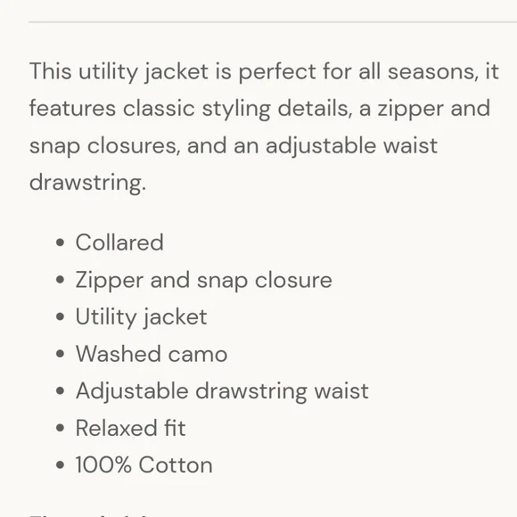 Oddi Caravan Camo Jacket NWT Size Medium/Large M/L from Mindy Mae's Market MMM - Picture 3 of 4